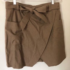 Madewell Army Green Wool Skirt
